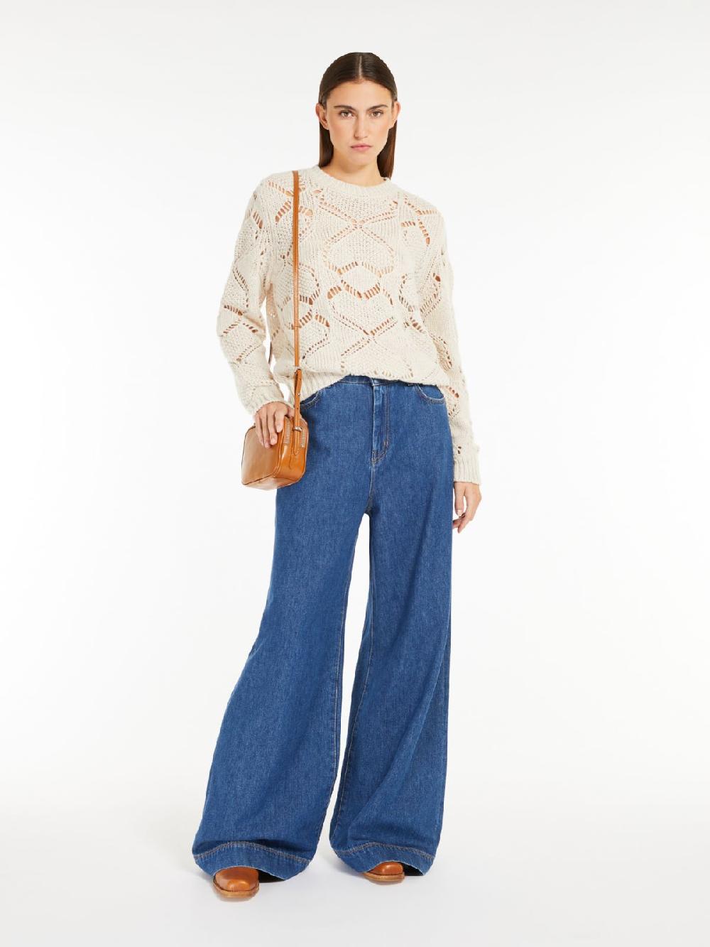 Weekend Maglia in mista lana traforata In Saldo