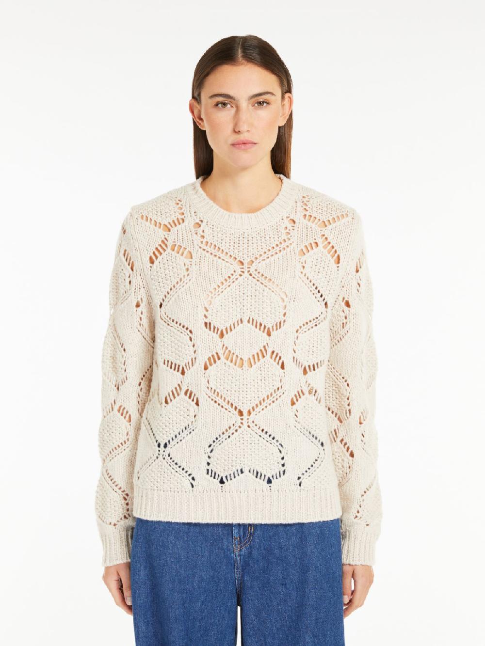 Weekend Maglia in mista lana traforata In Saldo
