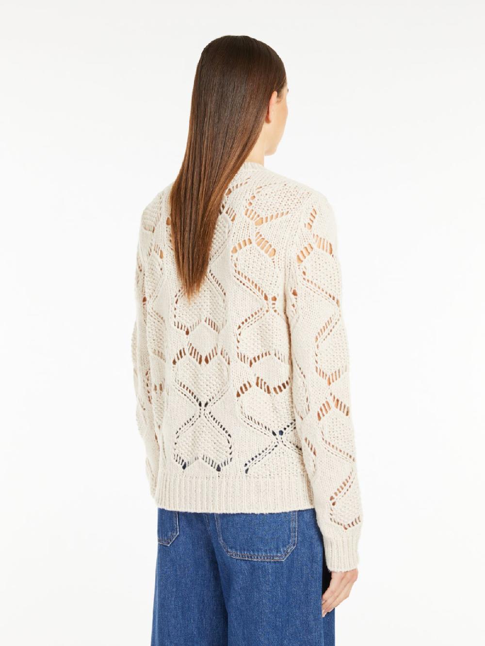 Weekend Maglia in mista lana traforata In Saldo