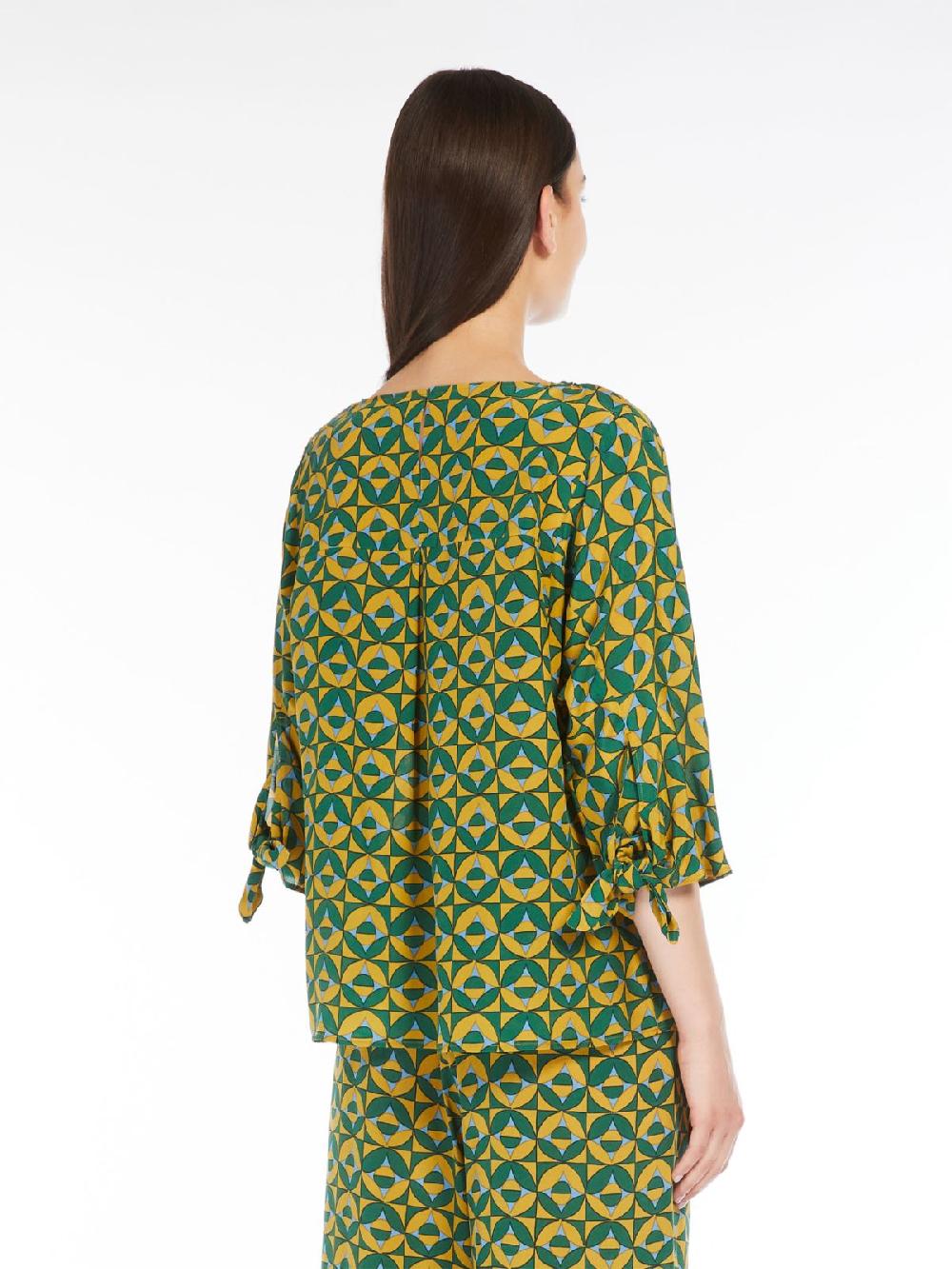 Weekend Blusa in crêpe de Chine stampato Fornitura limitata