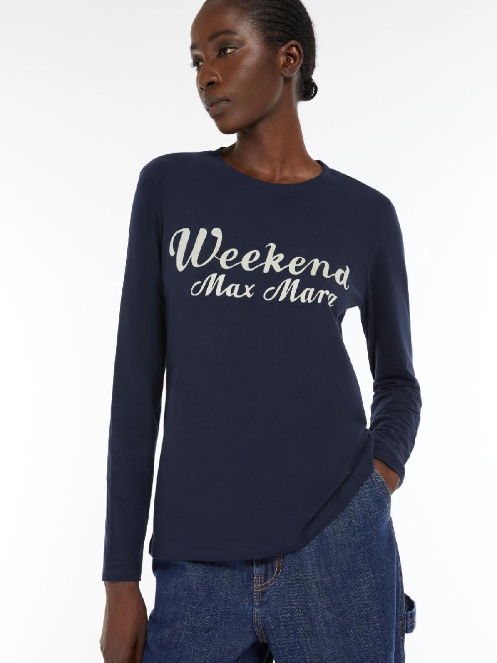 Weekend T-shirt in cotone con stampa Liquidazione
