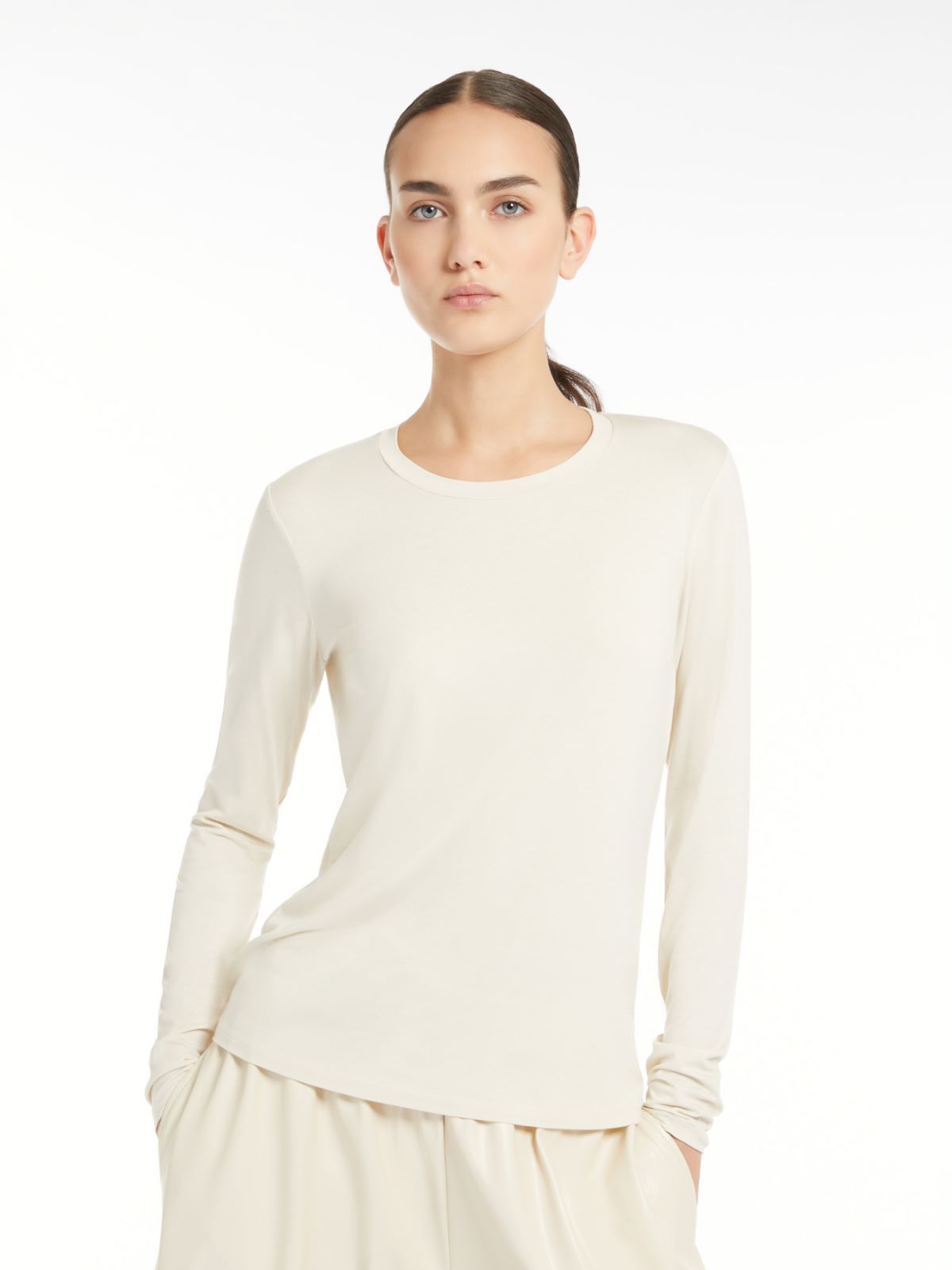 Weekend T-shirt aderente in jersey Ritorno libero