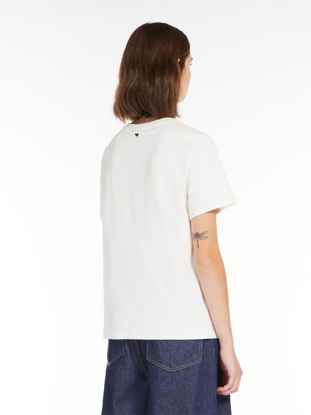 Weekend T-shirt in cotone con stampa Sostegno trimestrale