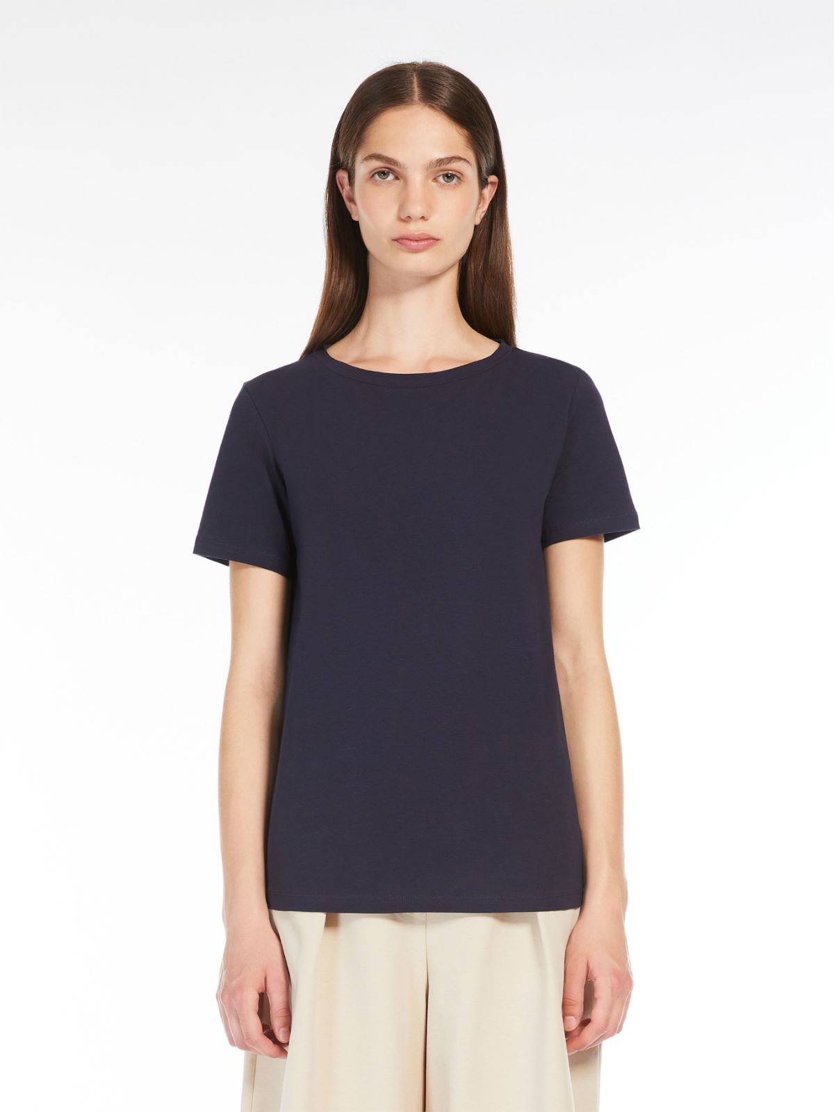 Weekend T-shirt basic in cotone stretch Enormi sconti