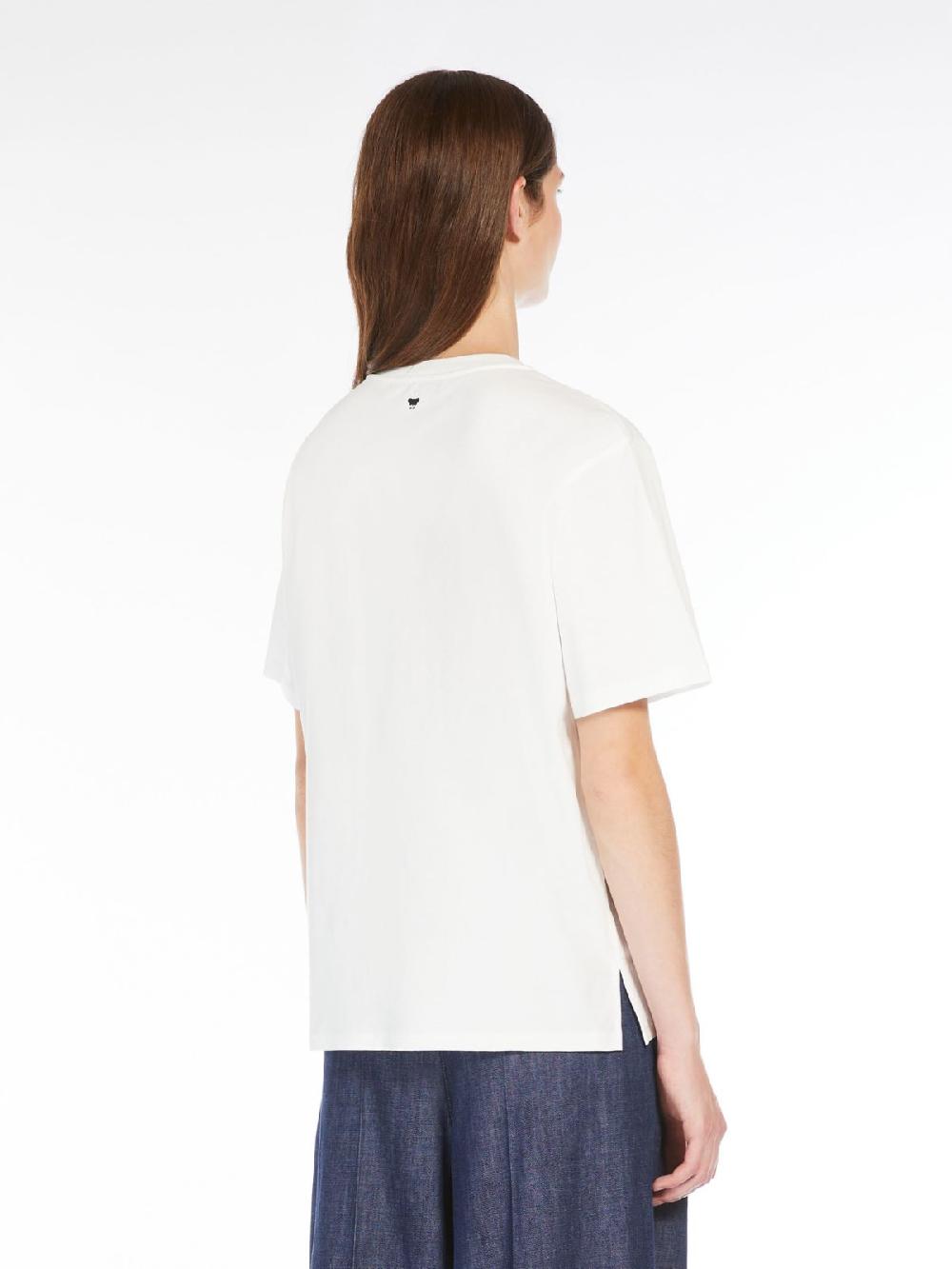 Weekend T-shirt in cotone con lettering ricamato Limitato a 3 giorni