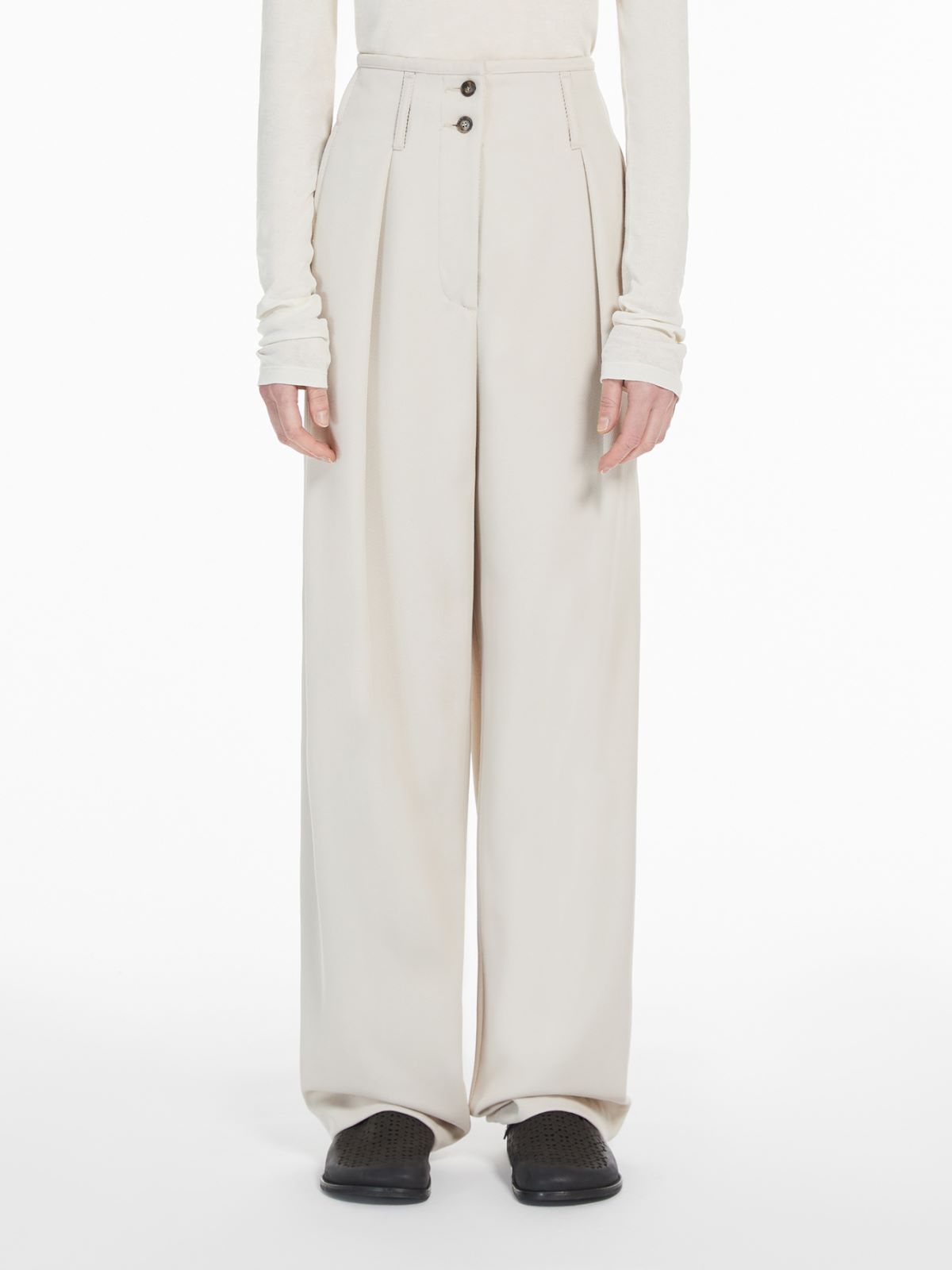 Weekend Pantalone ampio in mista lana Italy