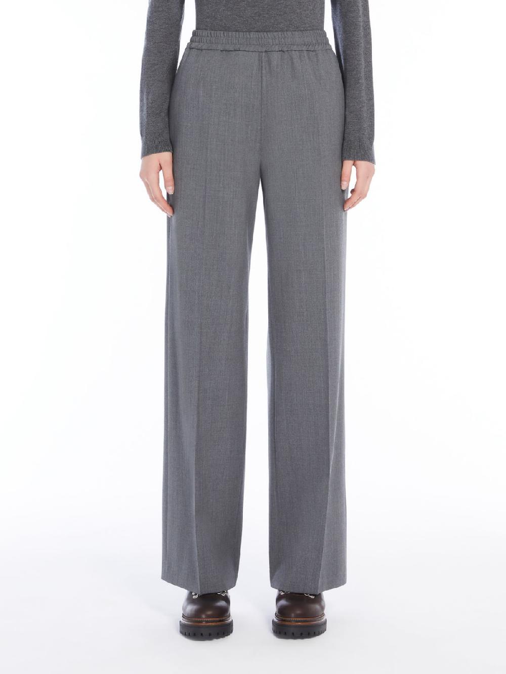 Weekend Pantalone in gabardina di lana Fino Al -60%