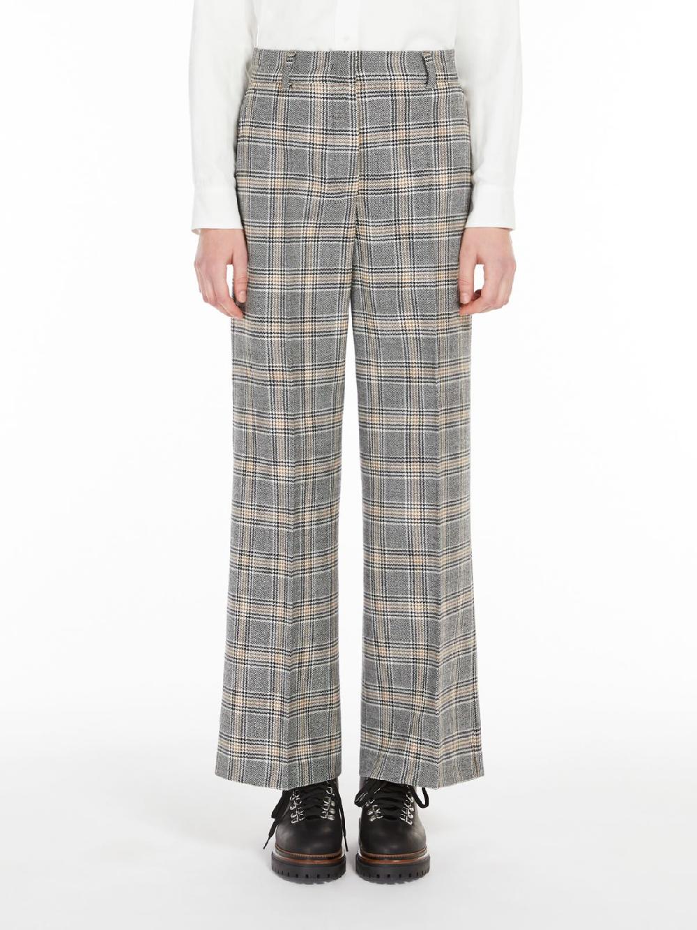 Weekend Pantalone palazzo in tela di lana Shopping Online