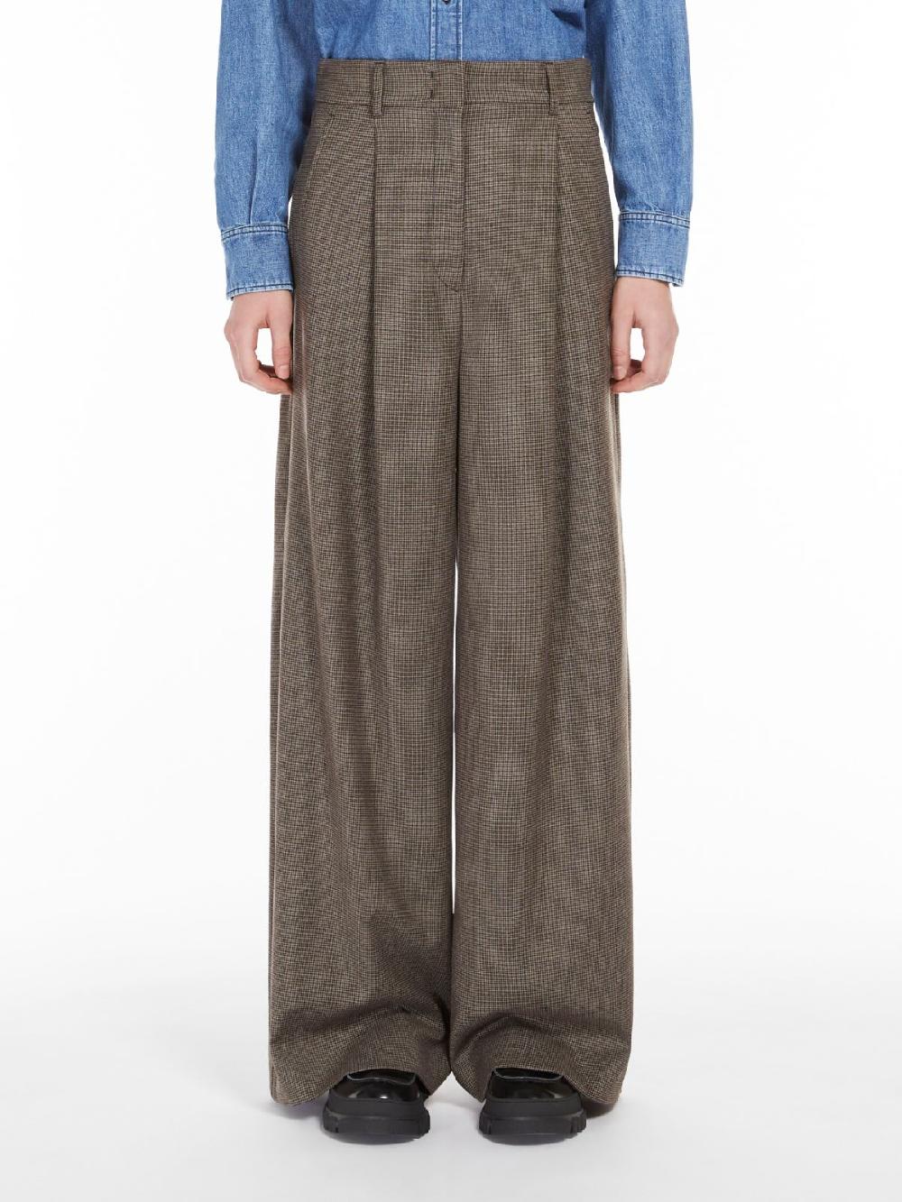 Weekend Pantalone palazzo in flanella di lana Affare Del Giorno