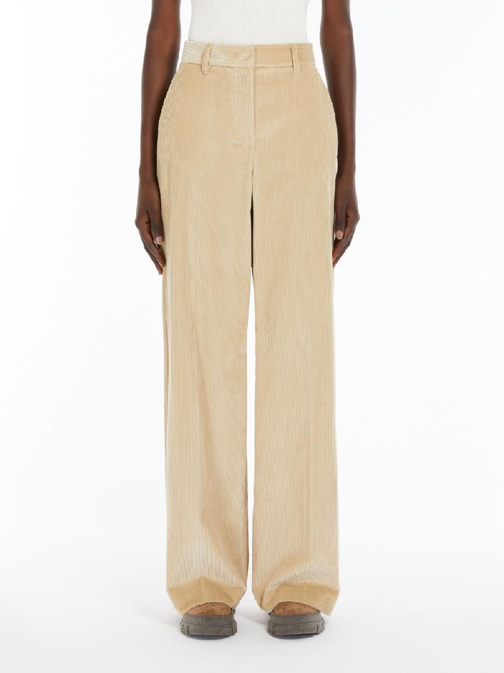 Weekend Pantalone wide leg in velluto Convenienza