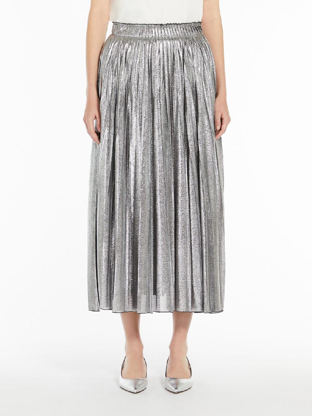 Weekend Gonna lunga in georgette laminata Offerte
