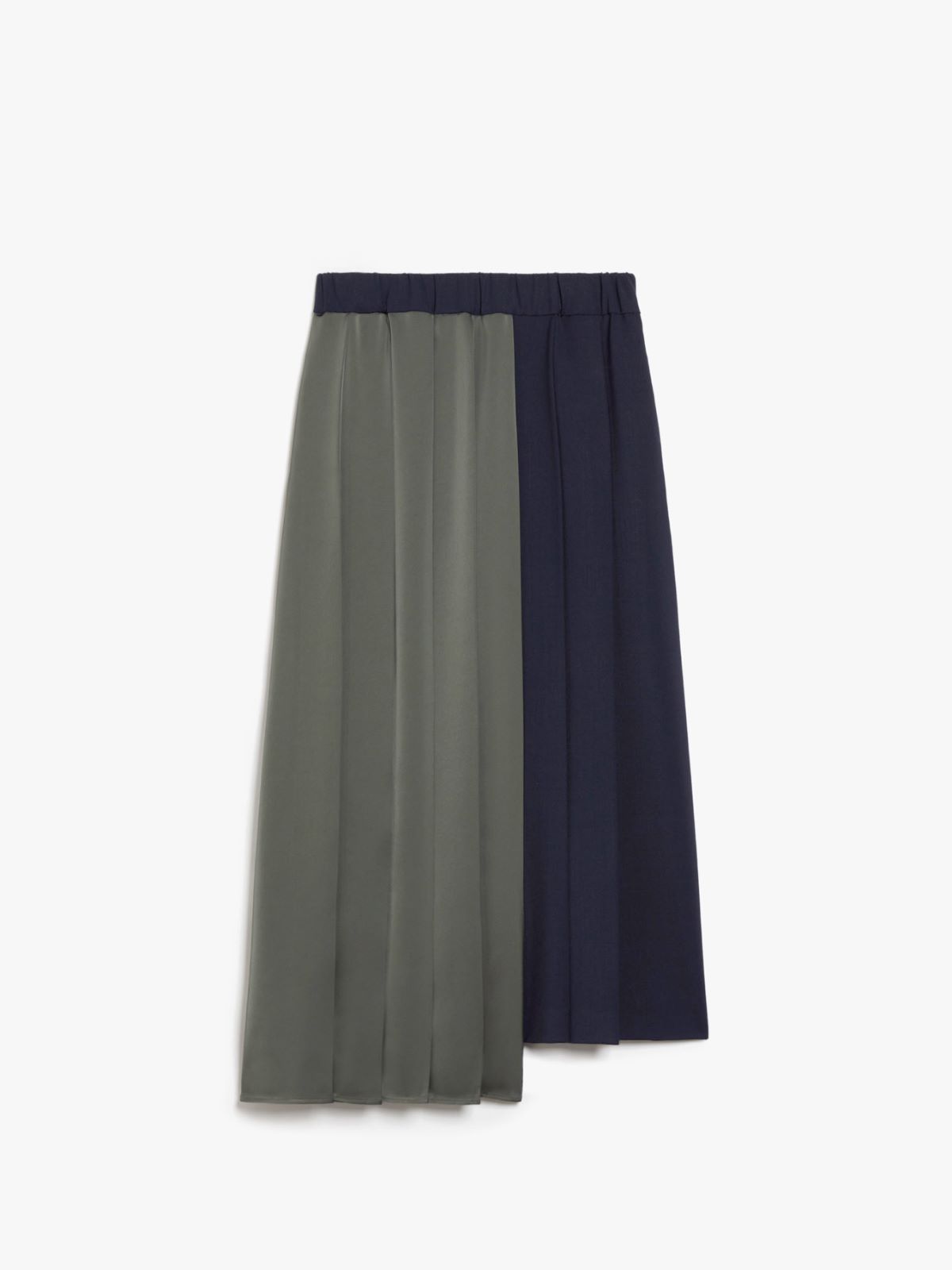 Weekend Gonna a pieghe in lana e raso Sconto di tempo limitato