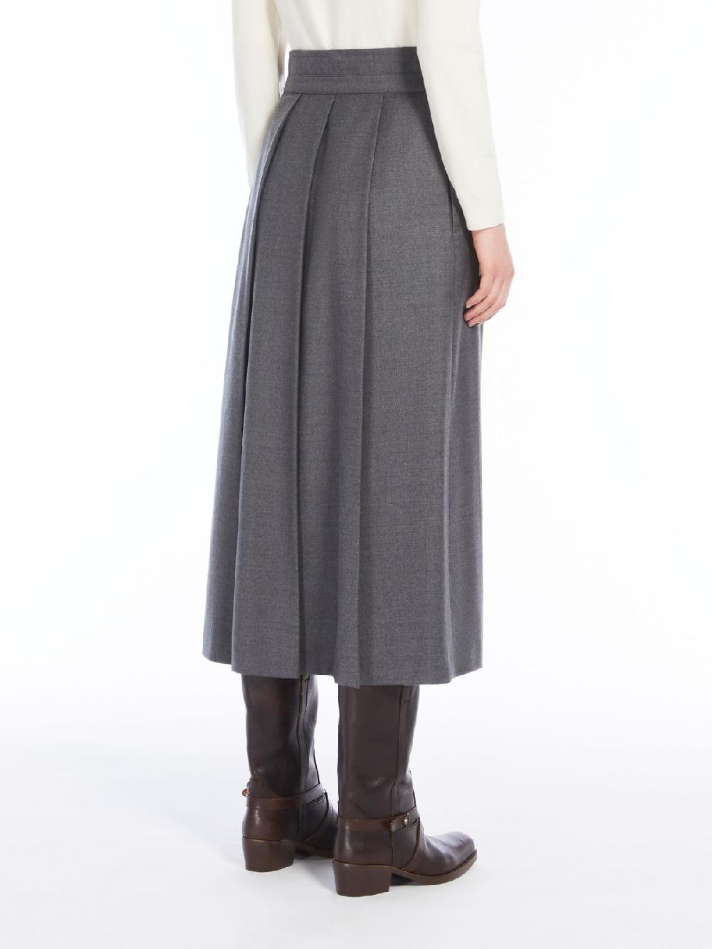 Weekend Gonna a pieghe in lana Negozio online di fabbrica