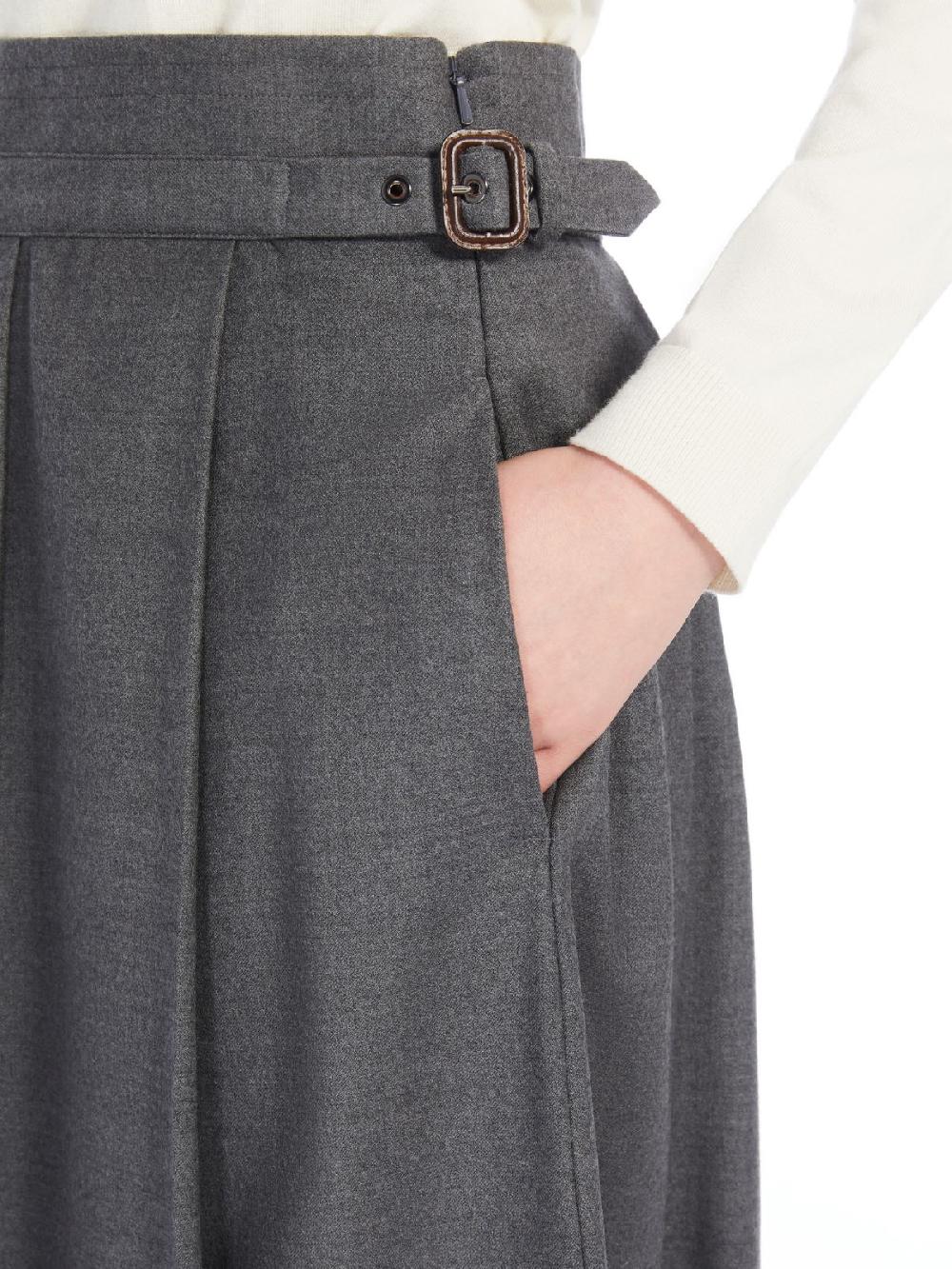 Weekend Gonna a pieghe in lana Negozio online di fabbrica