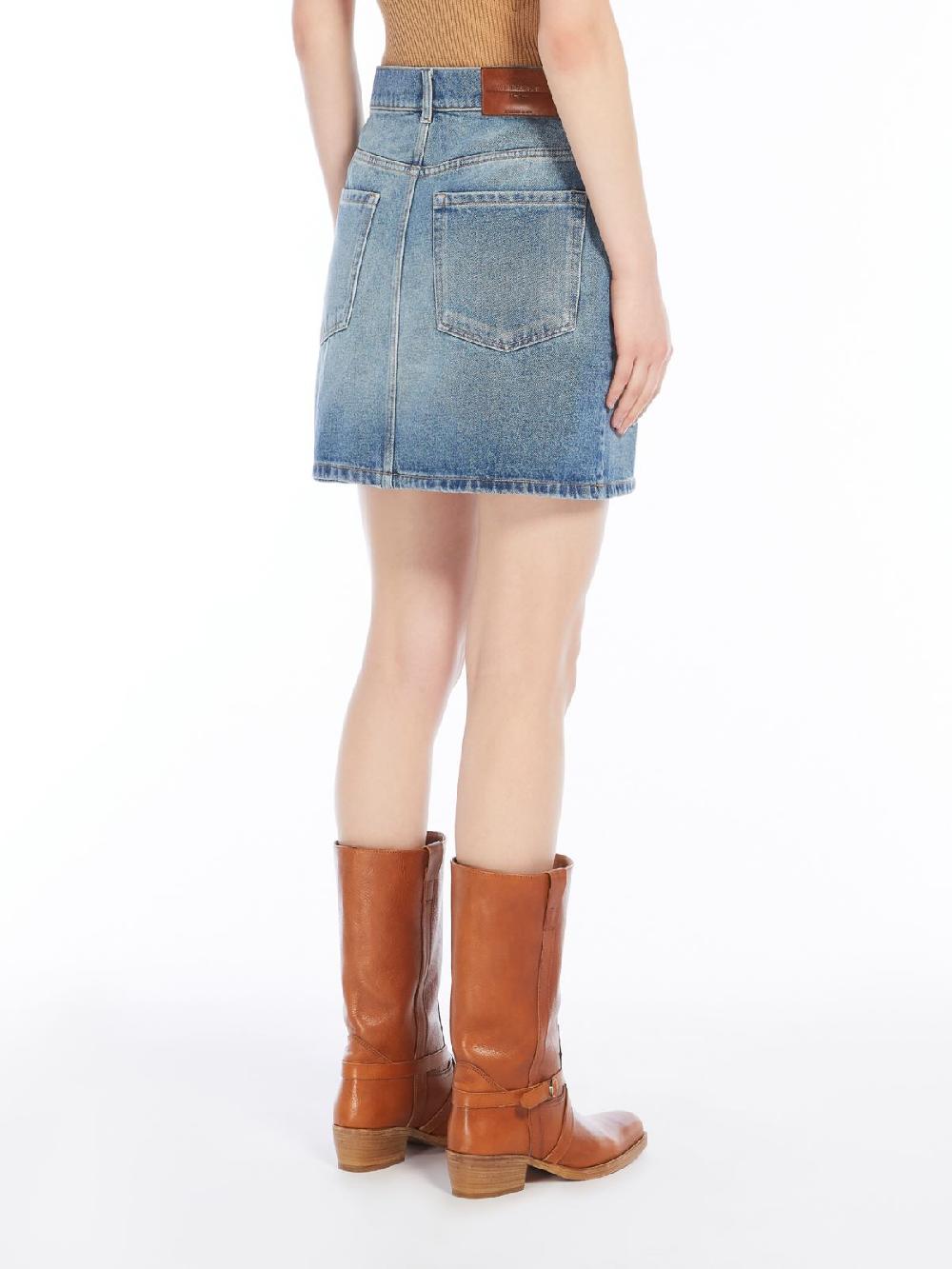 Weekend Minigonna in denim con borchie Comprare a buon mercato