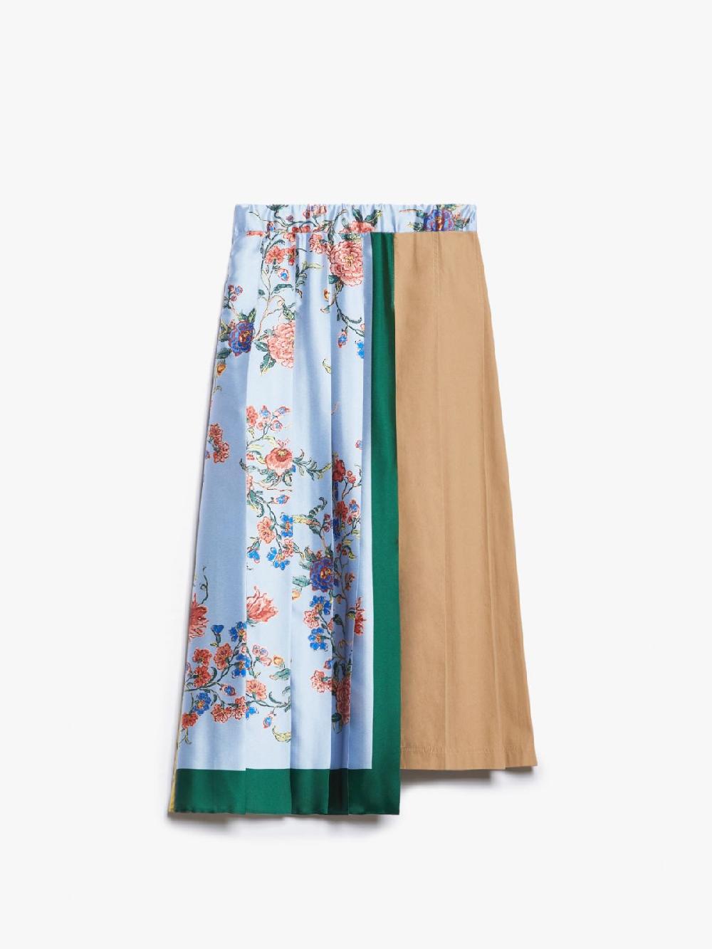 Weekend Gonna midi in tela e twill stampato Offerta natalizia