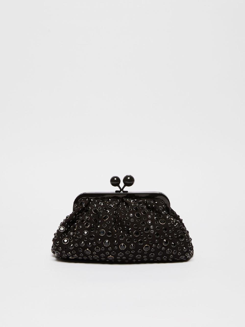 Weekend Pasticcino Bag Small con pietre incastonate in pelle con cristalli Offerte esclusive