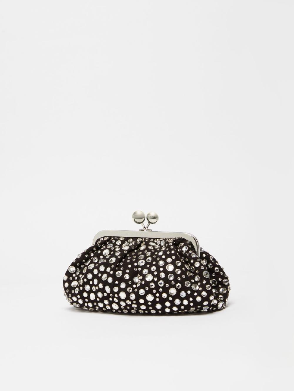 Weekend Pasticcino Bag Small con pietre incastonate in pelle con cristalli Lightning offer