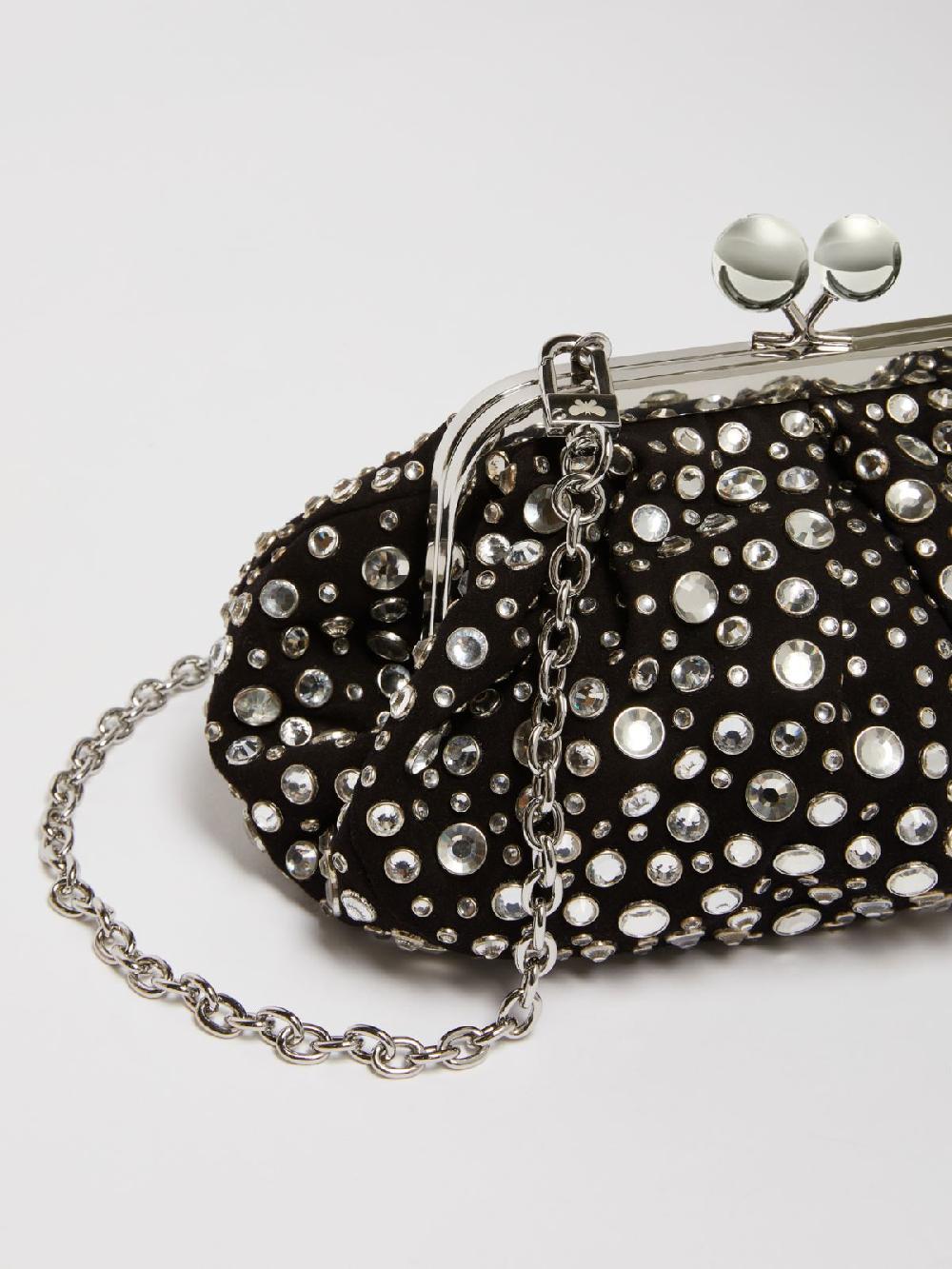Weekend Pasticcino Bag Small con pietre incastonate in pelle con cristalli Lightning offer