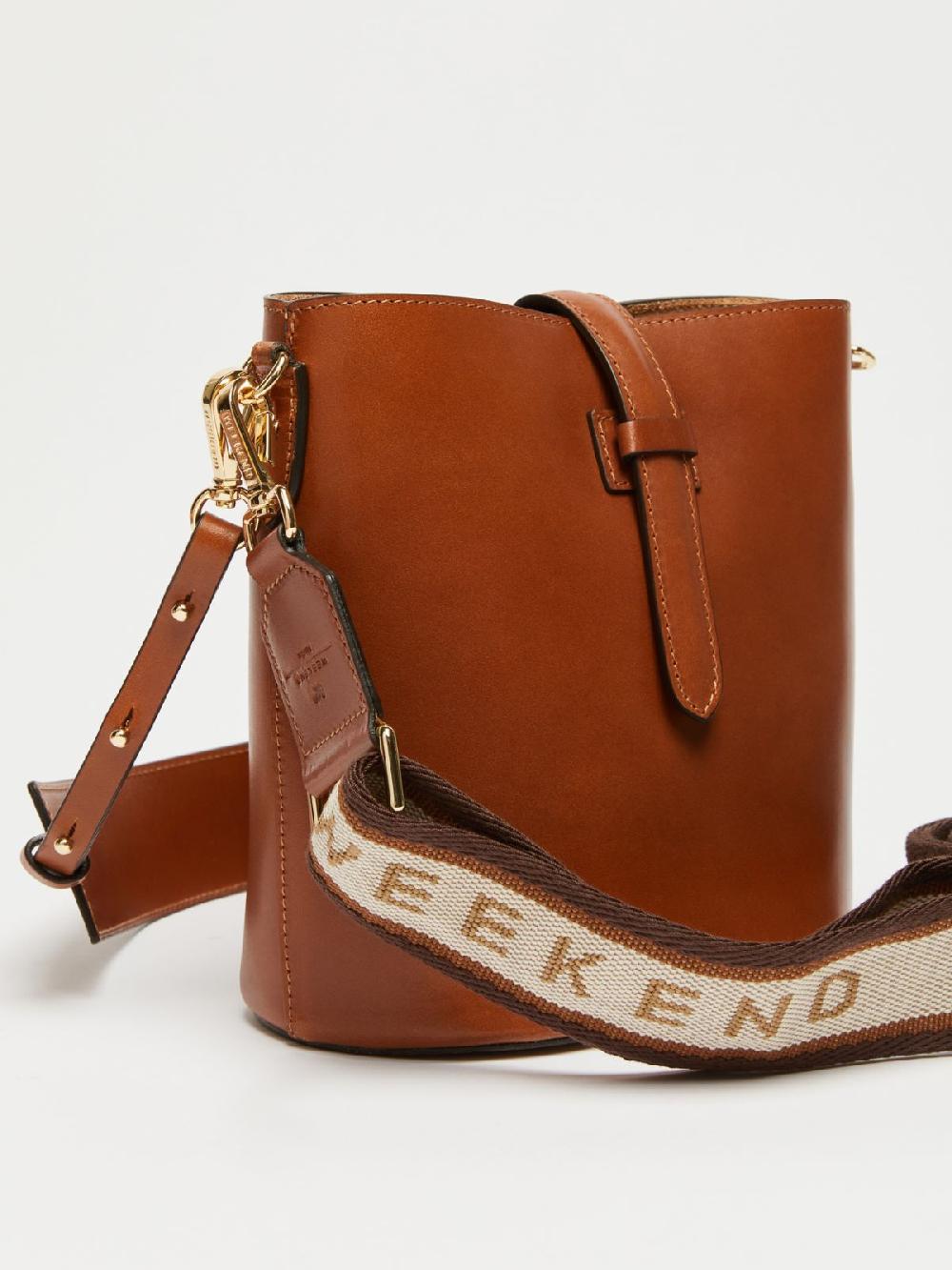Weekend Borsa a secchiello piccola in cuoio Promozione temporanea