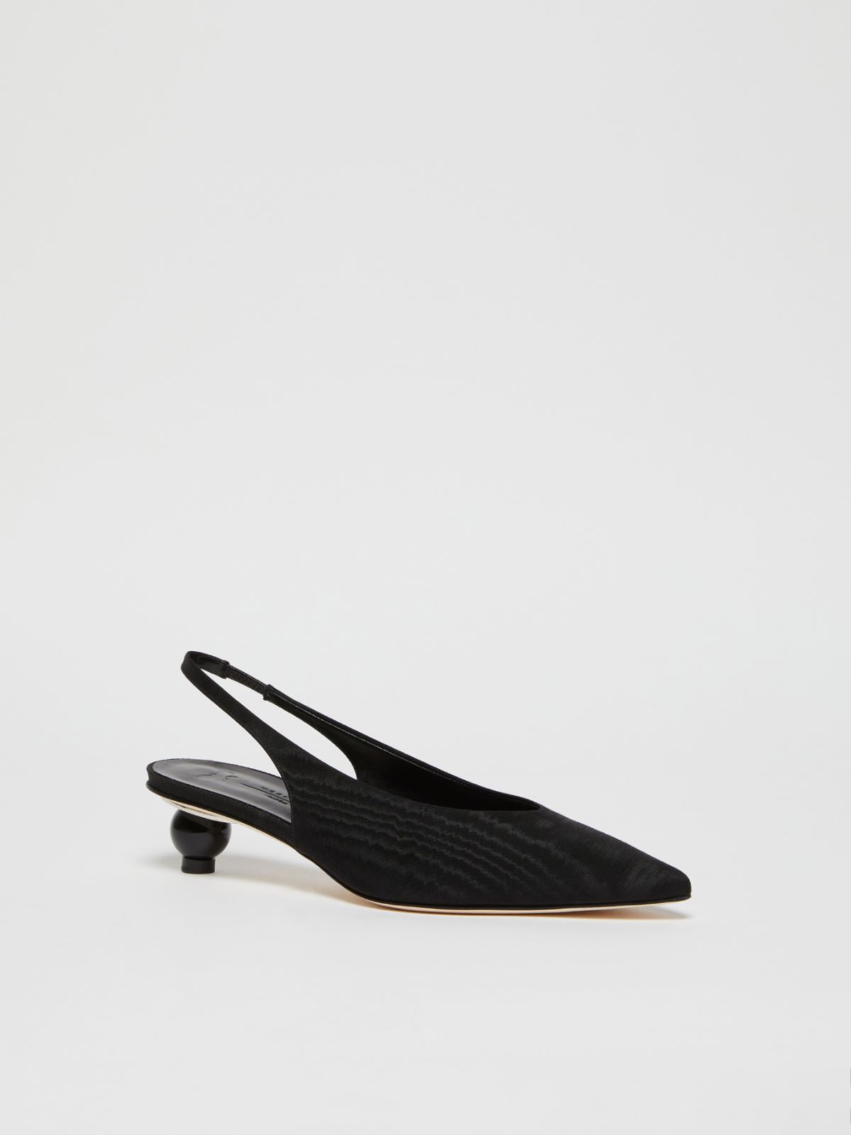 Weekend Slingback in moiré con tacco boule In Linea
