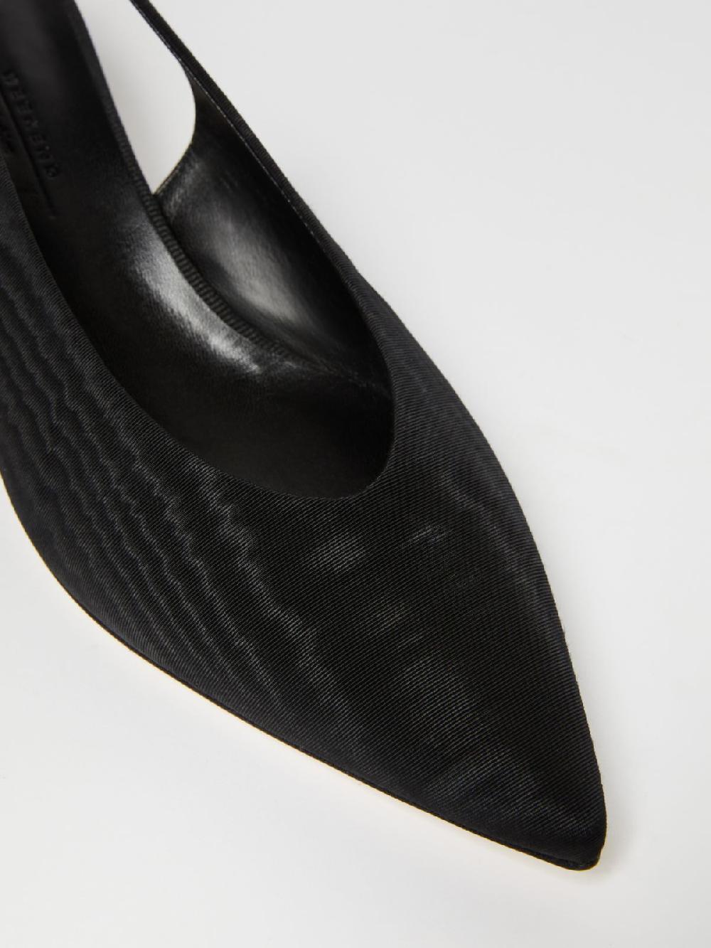 Weekend Slingback in moiré con tacco boule In Linea