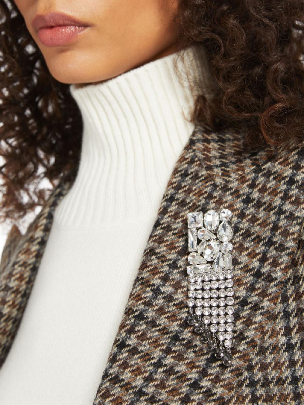 Weekend Spilla in metallo e strass Sconto