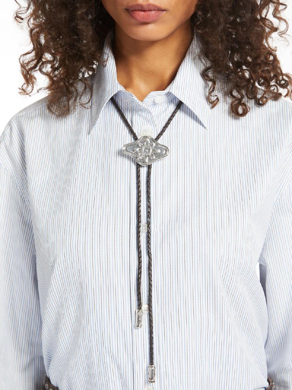 Weekend Collana bolo in tessuto spalmato Fornitura limitata