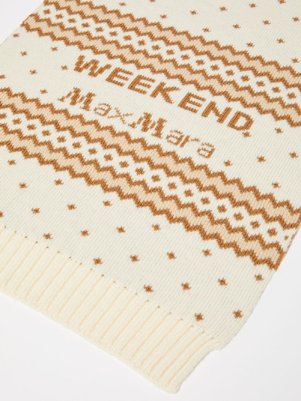 Weekend Sciarpa in lana jacquard Offerta per la Festa della Mamma
