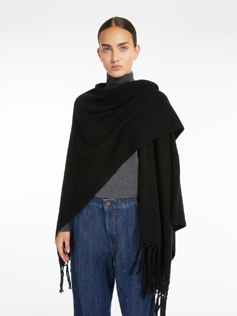 Weekend Poncho in pura lana Enormi risparmi