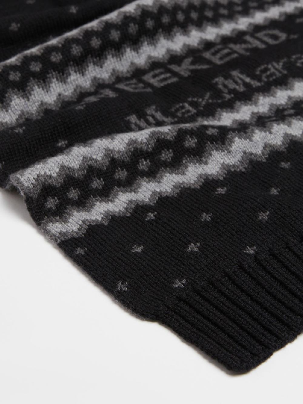 Weekend Sciarpa in lana jacquard Rilascio limitato