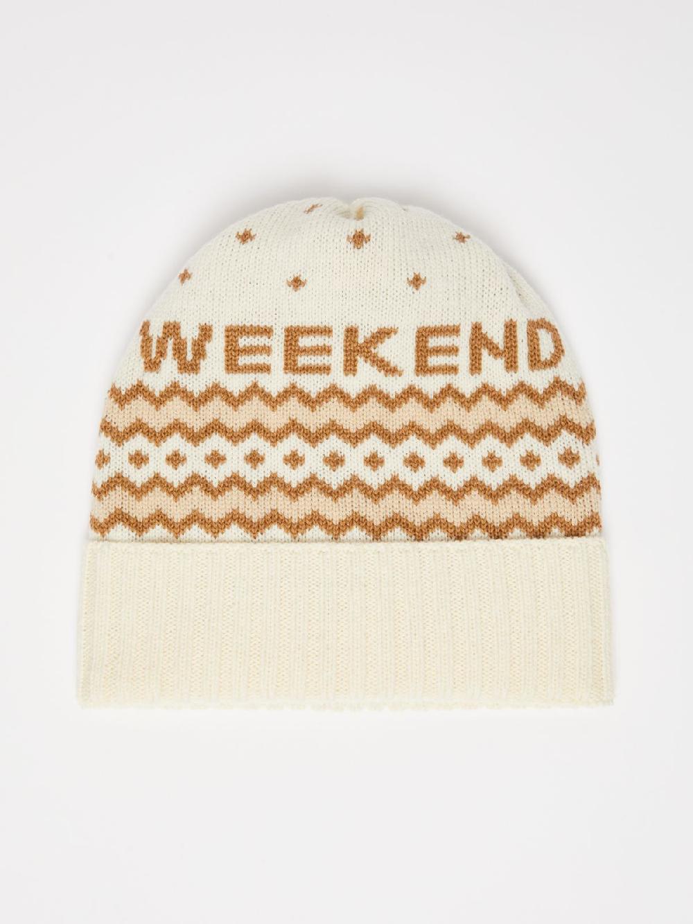 Weekend Berretto in lana jacquard Italia