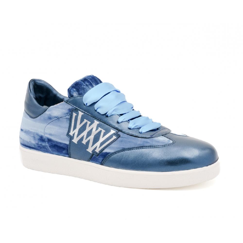 Amalfi by rangoni Sneakers Valetta velluto blu Nuovo