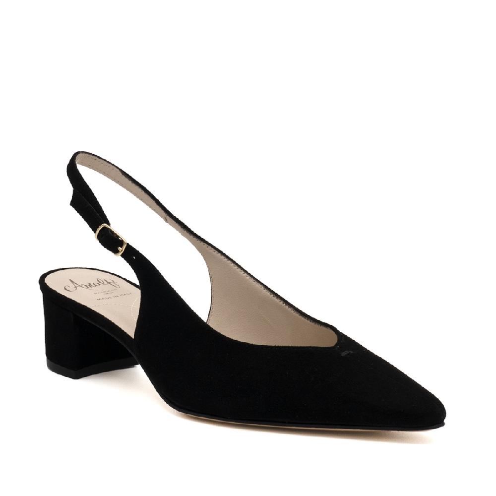 Amalfi by rangoni Slingback Panarea nere In Linea