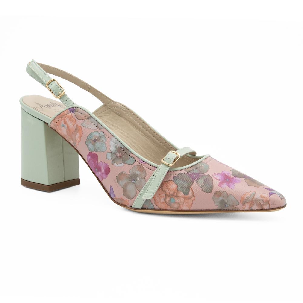 Amalfi by rangoni Décolleté Ibisco verde Saldi Di Fabbrica